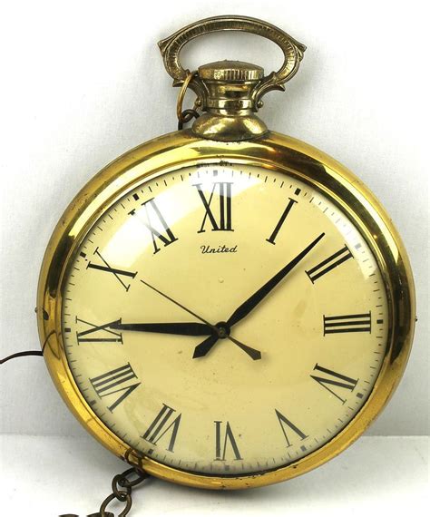 vintage pocket watch wall clock